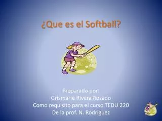 que es el softball