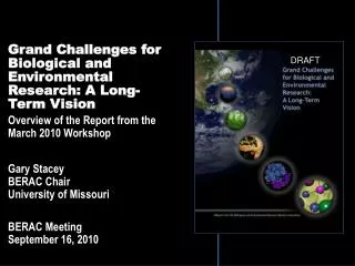 Grand Challenges for Biological and Environmental Research: A Long-Term Vision