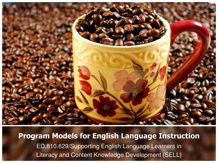 program models for english language instruction