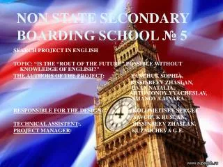 NON STATE SECONDARY BOARDING SCHOOL ? 5