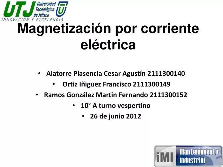 magnetizaci n por corriente el ctrica