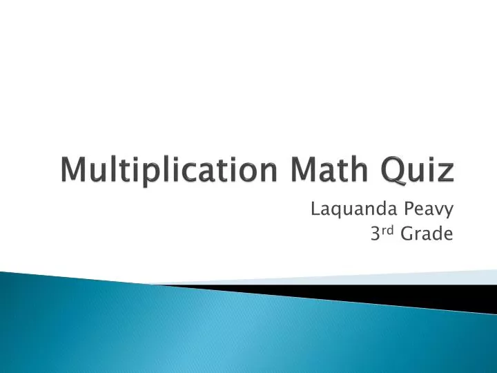 multiplication math quiz
