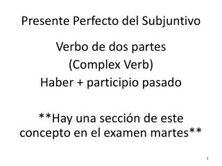 presente perfecto del subjuntivo