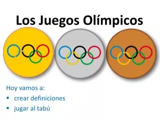 los juegos ol mpicos