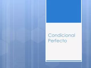 condicional perfecto