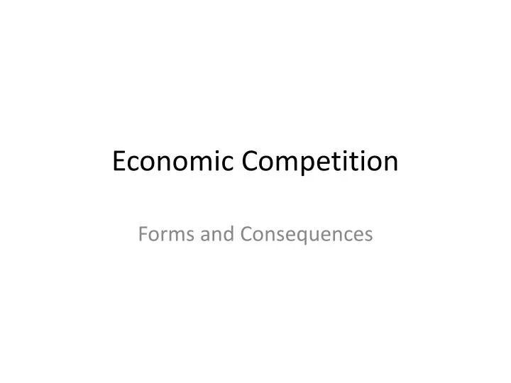 economic competition