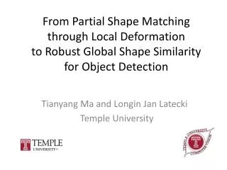 Tianyang Ma and Longin Jan Latecki Temple University