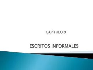 escritos informales