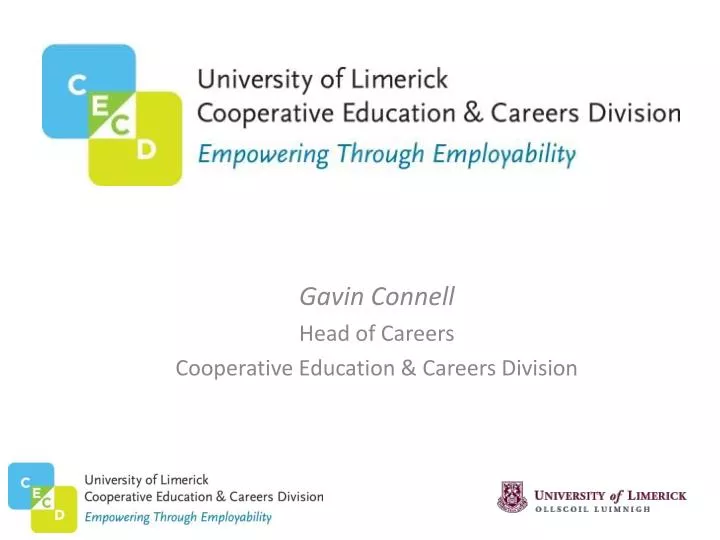 gavin connell head of careers cooperative education careers division