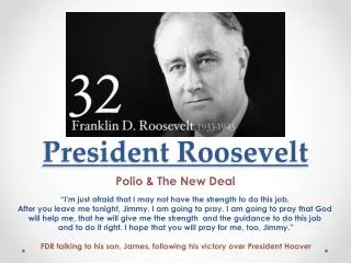 president roosevelt