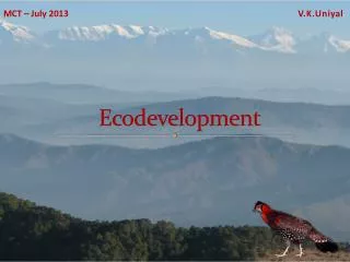 Ecodevelopment