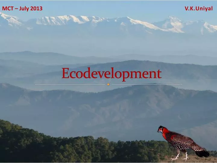 ecodevelopment