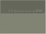 U.S. Involvement in WWI: Homefront Efforts and Civil Liberties - slide 1
