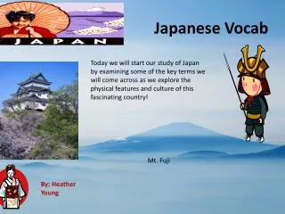 Japanese Vocab