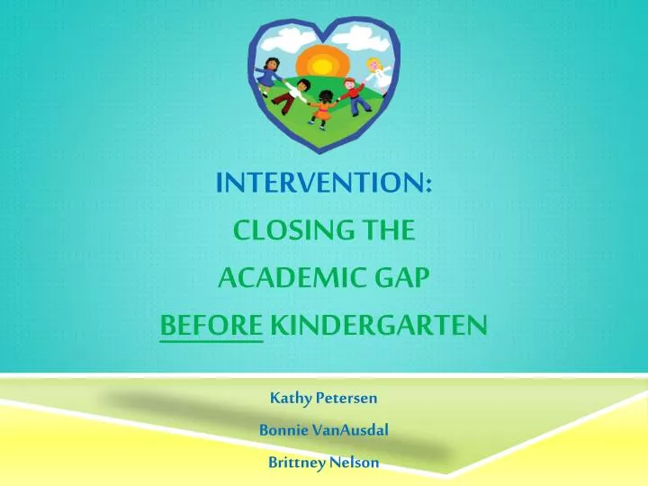 intervention closing the academic gap before kindergarten