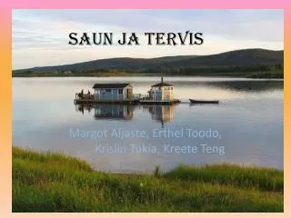 saun ja tervis