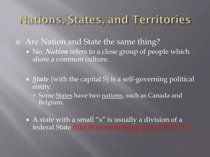 nations states and territories