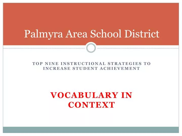 palmyra area school district