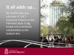 It all adds up… - slide 1