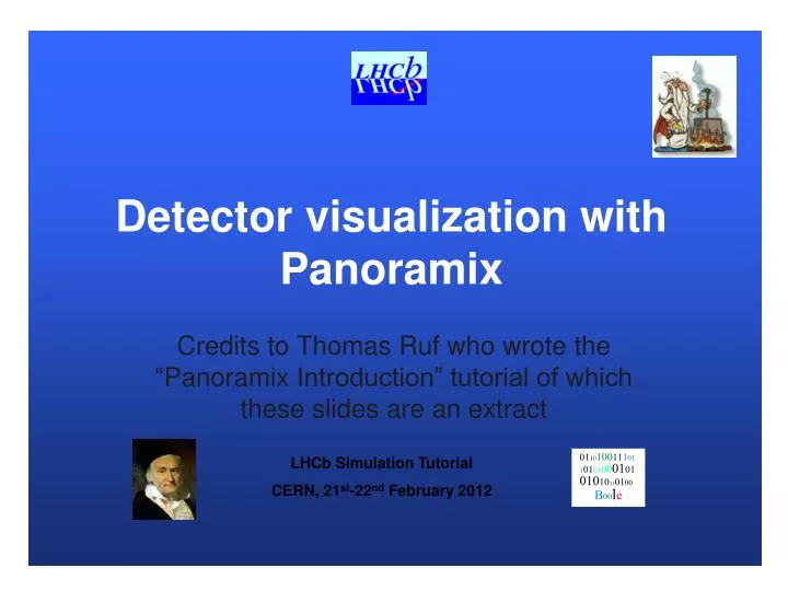 detector visualization with panoramix