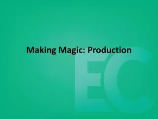 Making Magic: Production