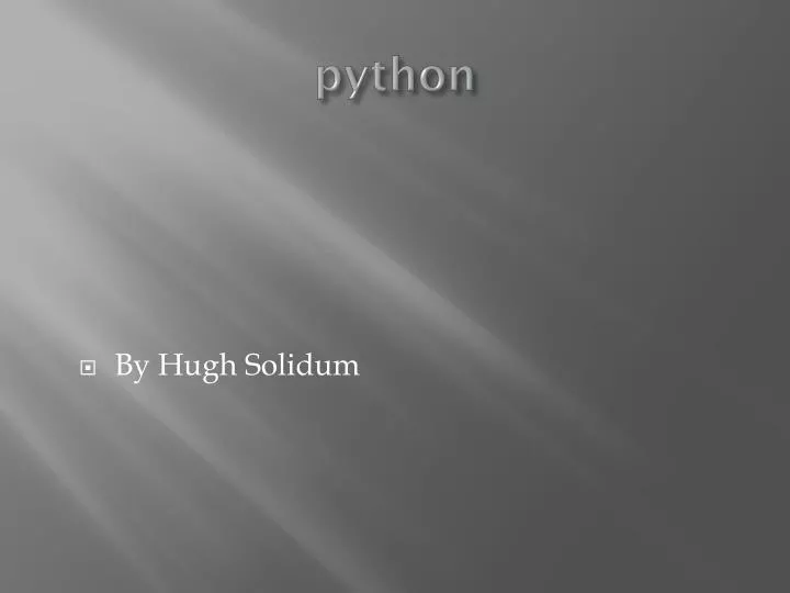 python