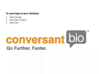 to save logo to your desktop