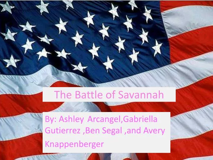 the battle of savannah