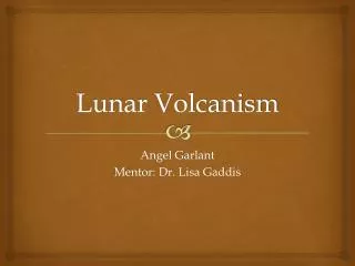 Lunar Volcanism