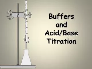Buffers and Acid/Base Titration