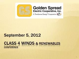 Class 4 Winds &amp; Renewables Conference