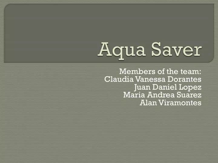 aqua saver