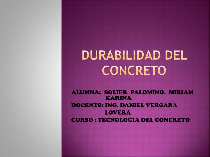 durabilidad del concreto