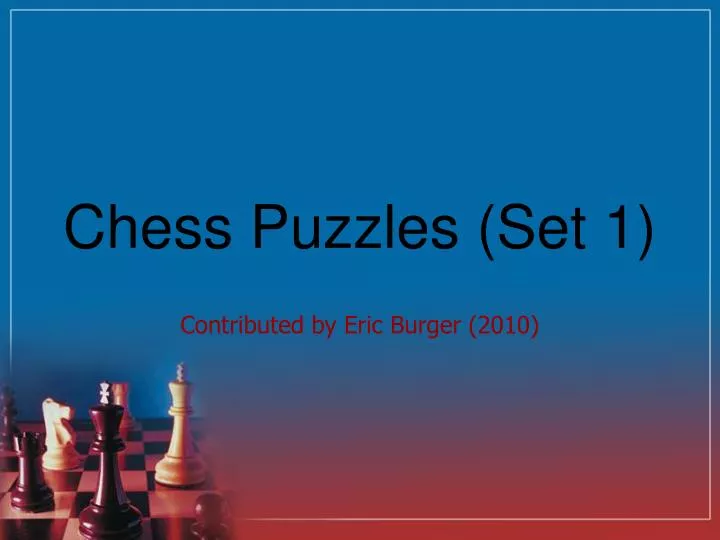 chess puzzles set 1