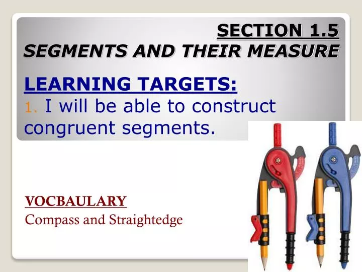 section 1 5 segments and their measure