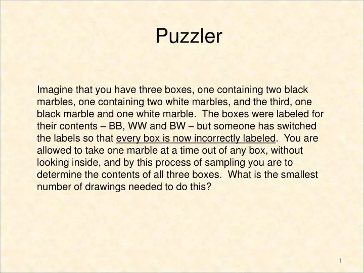 puzzler