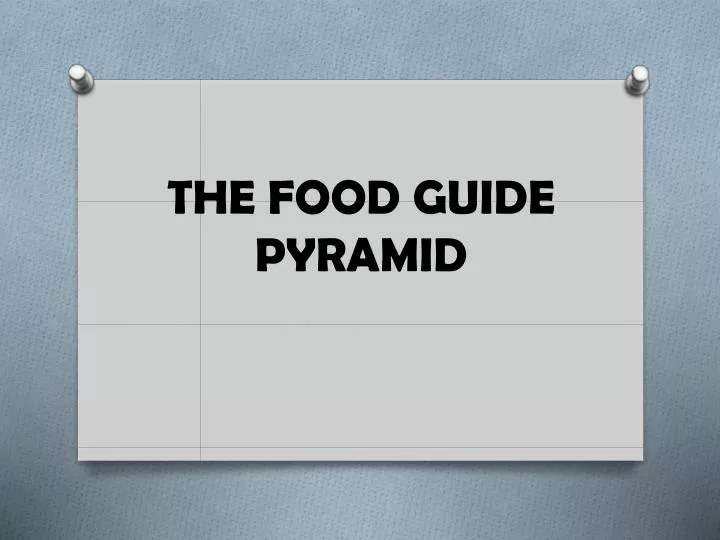 the food guide pyramid