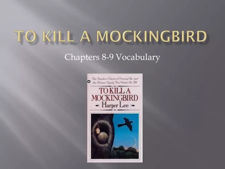 to kill a mockingbird