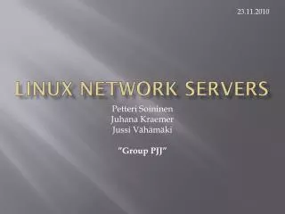 Linux network servers