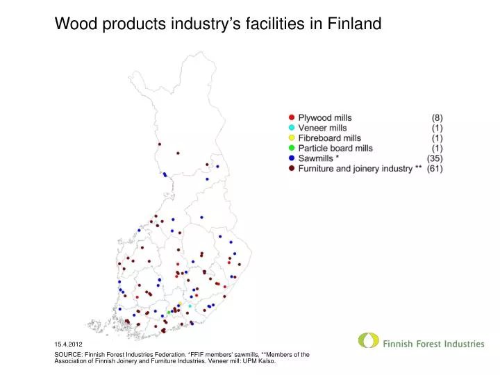 wood products industry s facilities in finland