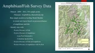 Amphibian/Fish Survey Data