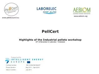 PellCert Highlights of the Industrial pellets workshop