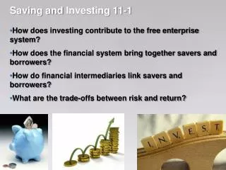 Saving and Investing 11-1