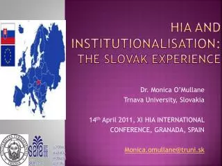 HIA and Institutionalisation: The Slovak Experience