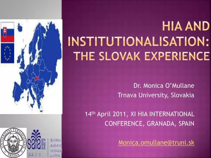 hia and institutionalisation the slovak experience
