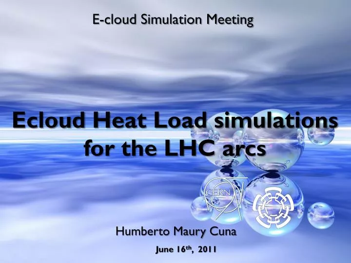ecloud heat load simulations for the lhc arcs