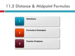11 5 distance midpoint f ormulas