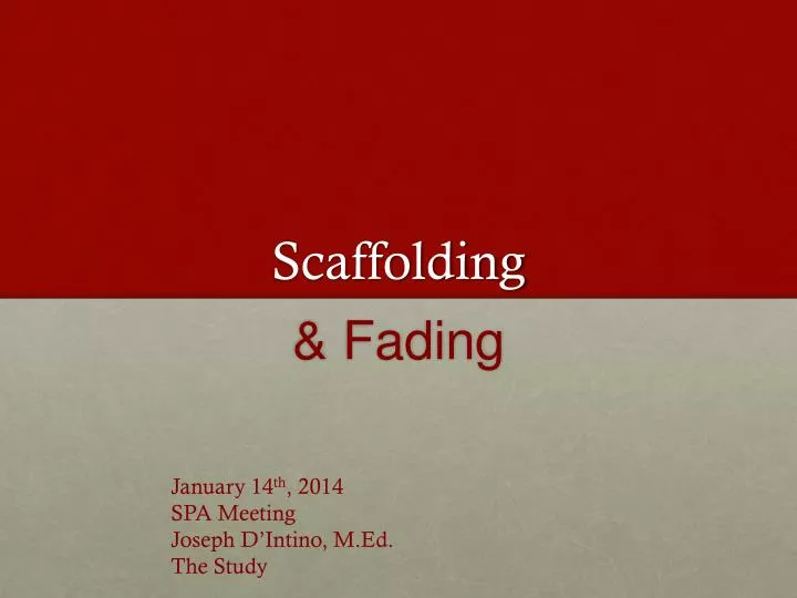 scaffolding