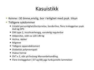 kasuistikk