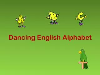 Dancing English Alphabet